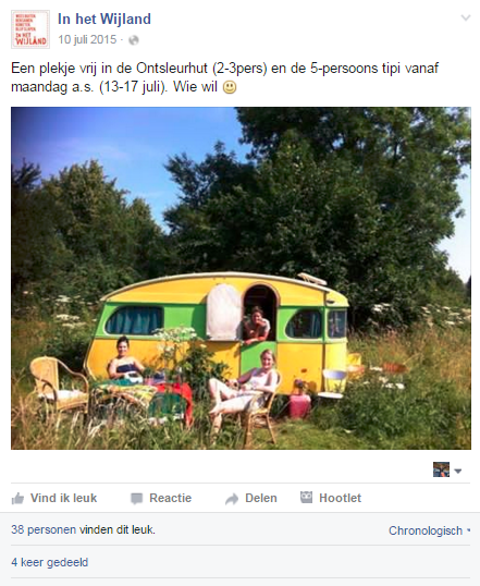 160103 Camping InhetWijland.nl tips berichten Facebook